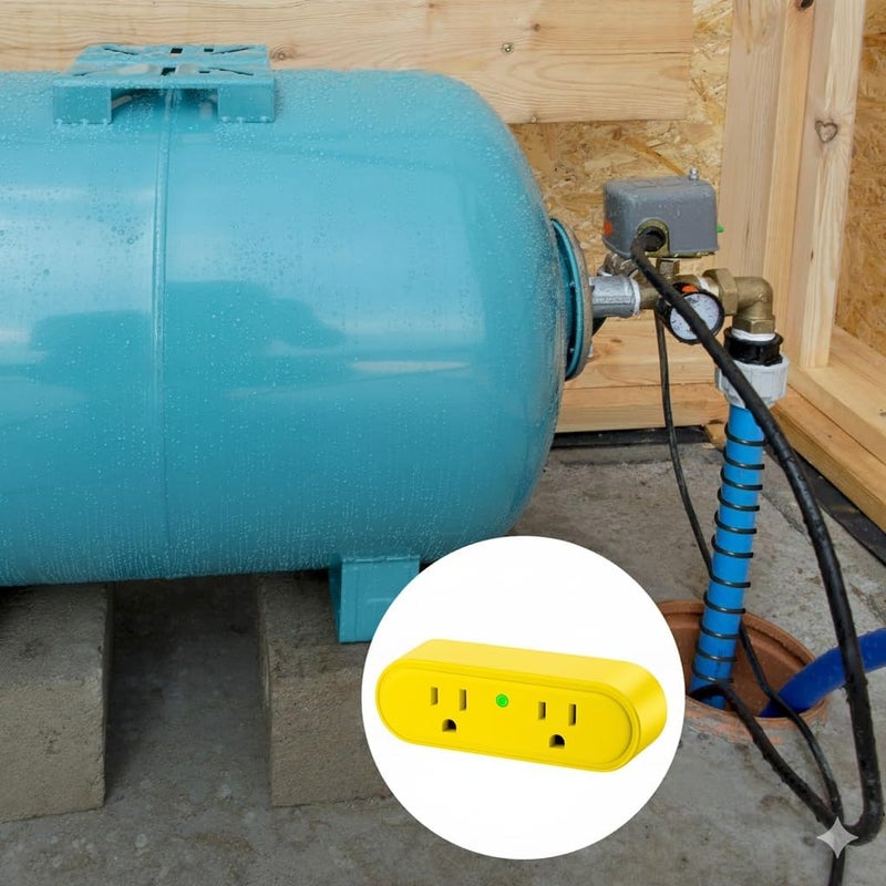 Makevivi Thermostatically Controlled Outlet 2 Pack, Yellow – Automatically Turns On at 32°F and Off at 50°F, Safe & Energy-Saving Thermo Cube for Chicken Water Heater, Pet Bowl, Bird Bath, and Roof Deicer - Image 5